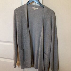 Gray Open-Front Women's Sweater Size Medium
